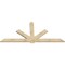 Ekena Millwork Kennewick Rough Sawn Timber Gable Bracket, Douglas Fir, 96"W x 44"H x 2"D x 6"F, 11/12 Pitch GBW096X44X0206KEN00RDF - alternate 3